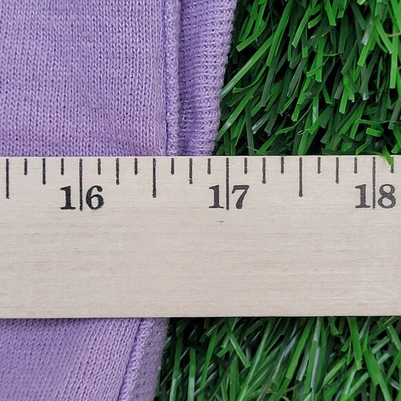 Vintage 80s MOD Vest Sweater Womens XS/S 17x20 Purple Cozy USA - Picture 4 of 9